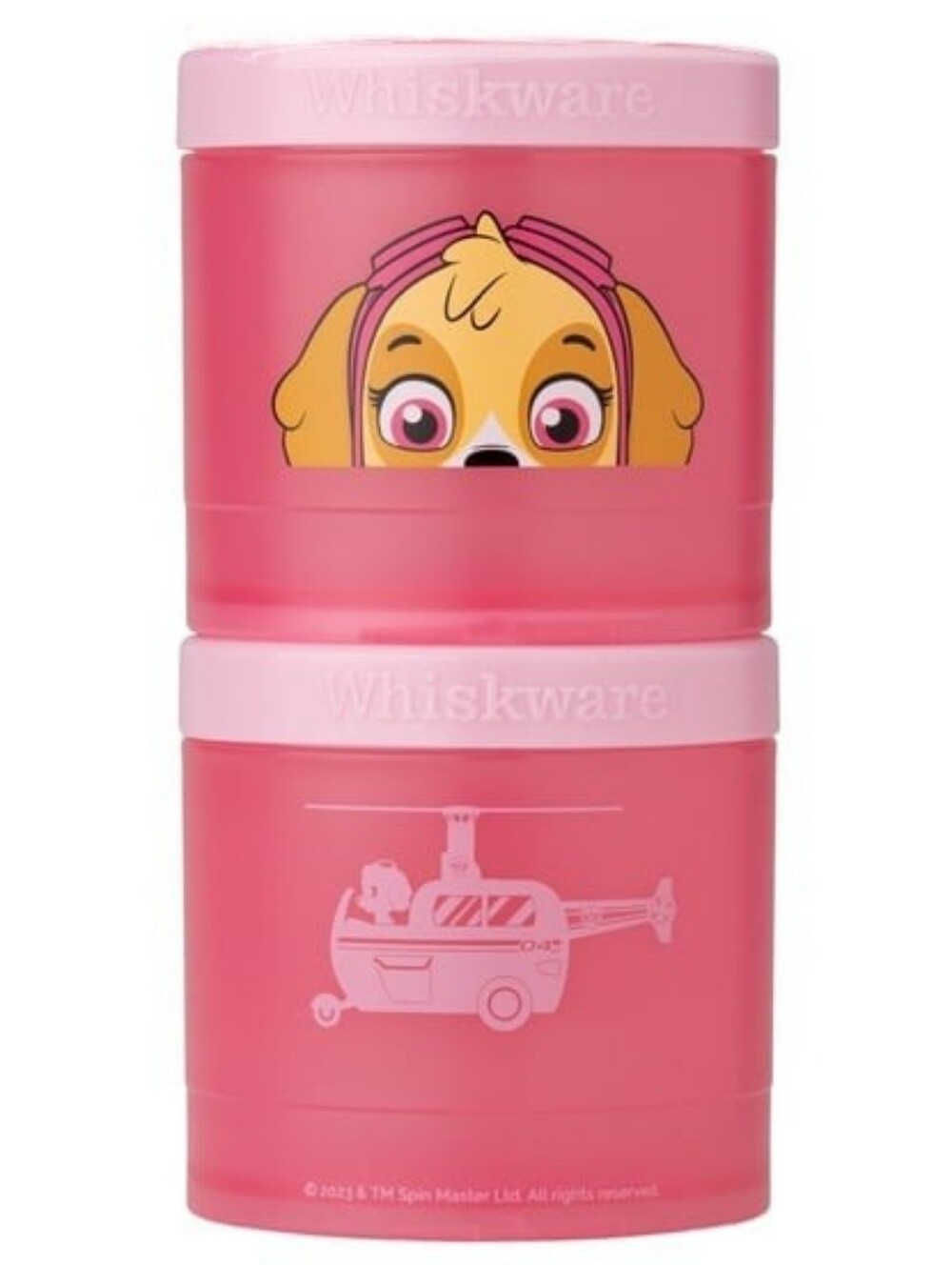 Whiskware Skye Paw Patrol Pink stackable snack pack Container